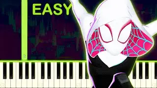 Spider-Woman (Gwen Stacy) | Spider-Man: Across the Spider-Verse - EASY Piano Tutorial