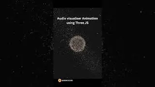 Audio visualiser Animation using Three JS || Audio visualiser Animation  || #animation #css #threejs