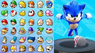 Playable Sonic (Movie) in Mario Kart 8 Deluxe! (Cherry Cup)