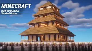 Minecraft : Large Survival Base Tutorial｜How to Build in Minecraft (#61)