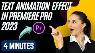 Text animation effect in premiere pro 2023 {FAST} #adobepremierepro