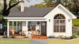 Stunningly Beautiful Small Cottage With Spacious Wrap-Around Porch| Small House Design