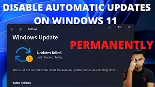 Windows 11 disable updates permanently || by technical dipaks.