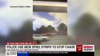 Calera Police Department uses new spike strips to stop chase