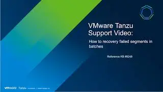 KB 8248 How to recover failed segments in batches
