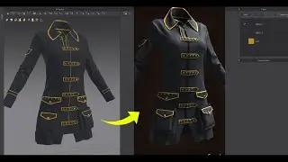 Coat Design - Marvelous Designer/Clo3D