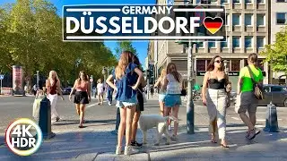 Düsseldorf, A Wonderful and Safe City in Germany, August 2024 - 4K HDR