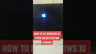 How to fix windows 10 stuck on restarting screen #howto #windows #shorts