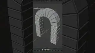 Blender timelapse How to make an arch 3D model #blender #3d #modeling #cgian