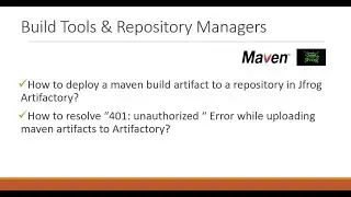 Jfrog Artifactory Upload/deploy maven artifacts