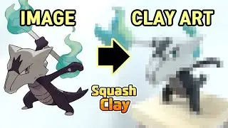 Pokémon Clay Art: Alolan Marowak Dark/Fire type Pokémon!!