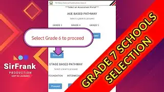 How to select Junior Secondary Schools for CBC Grade Seven in KNEC CBA portal using a smartphone