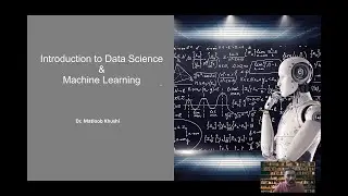 Introduction to Data Science, Machine Learning, Classification & Regression