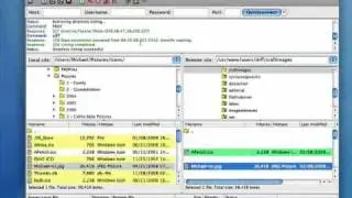 Transferring files with FileZilla free FTP client