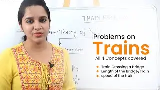 Aptitude Made Easy  - Problems on Trains Full series, Length of the train,  Learn maths #StayHome