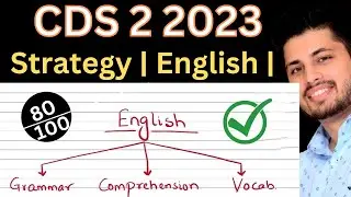 🔥English Strategy for CDS 2 2023🔥 Score 80+ | Gov Exam Funda |