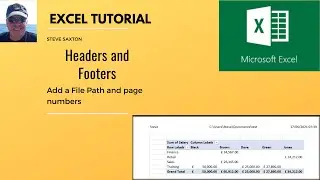 Headers and Footers in Microsoft Excel.  Headers and Footers