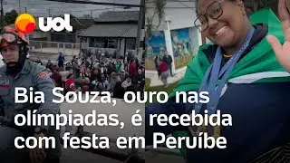 Olimpíadas 2024: Bia Souza, campeã olímpica, é recebida com festa em cidade de SP onde foi criada