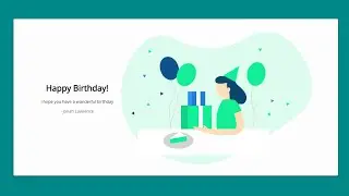 Responsive Happy Birthday Page - Using HTML & CSS | Codexbaba