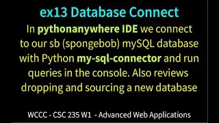 ex13 Database Connect