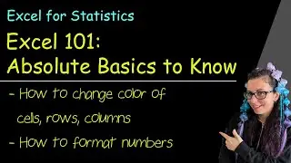 Excel for Stats 101: Absolute Basics