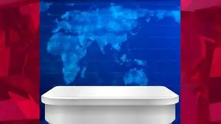 With News Desk Royalty Free Background with Blue World Background | FREE TO USE | iforEdits