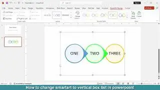 How to change SmartArt to vertical box list in PowerPoint