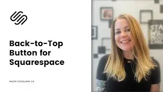 How to make a back to top button in Squarespace // Squaresapce jump to top button tutorial