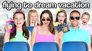 FLYING ABROAD WITH 4 KIDS TO DREAM COUNTRY! | Family Fizz