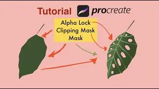 Procreate Tutorial - Penggunaan Clipping Mask, Alpha Lock, dan Mask (Bahasa Indonesia)