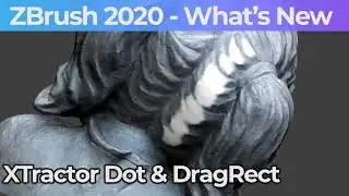 022 Zbrush 2020 XTractor Dot And Drag Rect Brush For Scan Data Cleanup