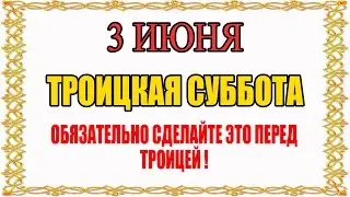 СДЕЛАЙТЕ ЭТО ДО ТРОИЦЫ! ТРОИЦКАЯ РОДИТЕЛЬСКАЯ СУББОТА