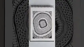 Easy and relaxing Zentangle Art Pattern Design 🖤🖤