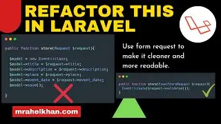 Refactor Laravel store function using Form Request