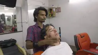 💈ASMR Indian Shave by MASTER CRACKER + Lovely Facial in Nagpur India