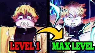 (SPEEDRUN) From LEVEL 1 To MAX LEVEL As ZENITSU In One Video.. | Project Slayers