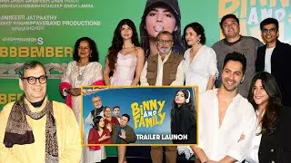 Star-Studded Event: Varun Dhawan, Ektaa Kapoor, Subhash Ghai At Binny And Family Trailer Launch