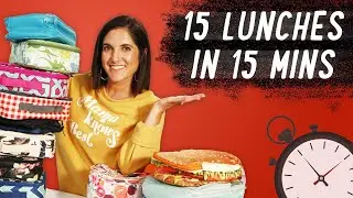 Mom Makes 15 Back to School Lunches in 15 Minutes | Mom Vs