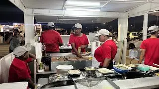 International Street Food in Trinidad 🇹🇹 | Eddie Hart Food Village | Fresh, Hot, Best.