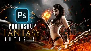 photo manipulation - Fire Lady Tutorial in adobe photoshop cc mac / windows