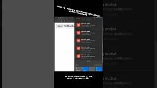 How to create a desktop notification using JavaScript #javascript #coding #cod #coding #python #code