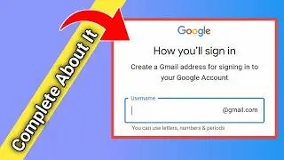 How youll sign in create a gmail address for signing in to your google account | Username create