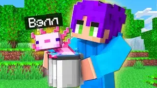 МАЙНКРАФТ, но моя Девушка *АКСОЛОТЛЬ*  🐟  Нуб и АКСЕЛОТЛЬ проходят Minecraft 