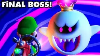 Luigis Mansion Dark Moon - King Boo Final Boss Fight and Ending! (Nintendo 3DS Walkthrough)