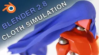 Cloth + Air Simulation - Blender 2.8 Tutorial