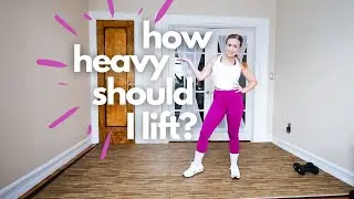 HOW TO CHOOSE YOUR WEIGHT FOR STRENGTH TRAINING | beginner’s guide to lifting weights