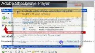 Internet Explorer 8, How To Install Adobe Shockwave Player