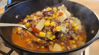 Shipwreck Stew - Hamburger Soup - Cowboy Soup - One Pot Meal - The Hillbilly Kitchen