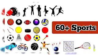 Sports vocabulary/60+ List of Sports and Games with Pictures/Sports name list in English