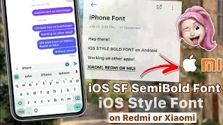 iOS San Francisco Semibold Font on Redmi, Xiaomi or Poco without zFont App